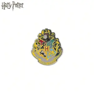 1pc Harry Potter Collector's Edition Pewter Lapel Pin Set Gryffindor Hufflepuff Ravenclaw Slytherin House Badges Hogwarts Crest Iconic Silver Enamel Metal Brooch for Clothes Backpack Accessories Each Sold Separately Durable Metal Pins