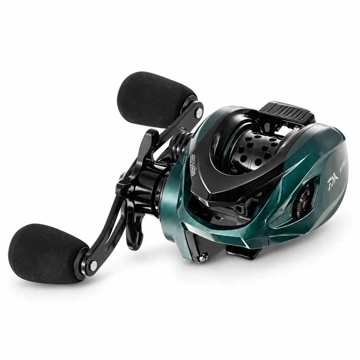 ATD200 Baitcasting Reel, 7.2:1 Gear Ratio, 10kg Max Drag, 10-Level Magnetic Brake, Shallow Spool Long Cast Reel for Light Lures & Heavy Cover metal Fishing Gear