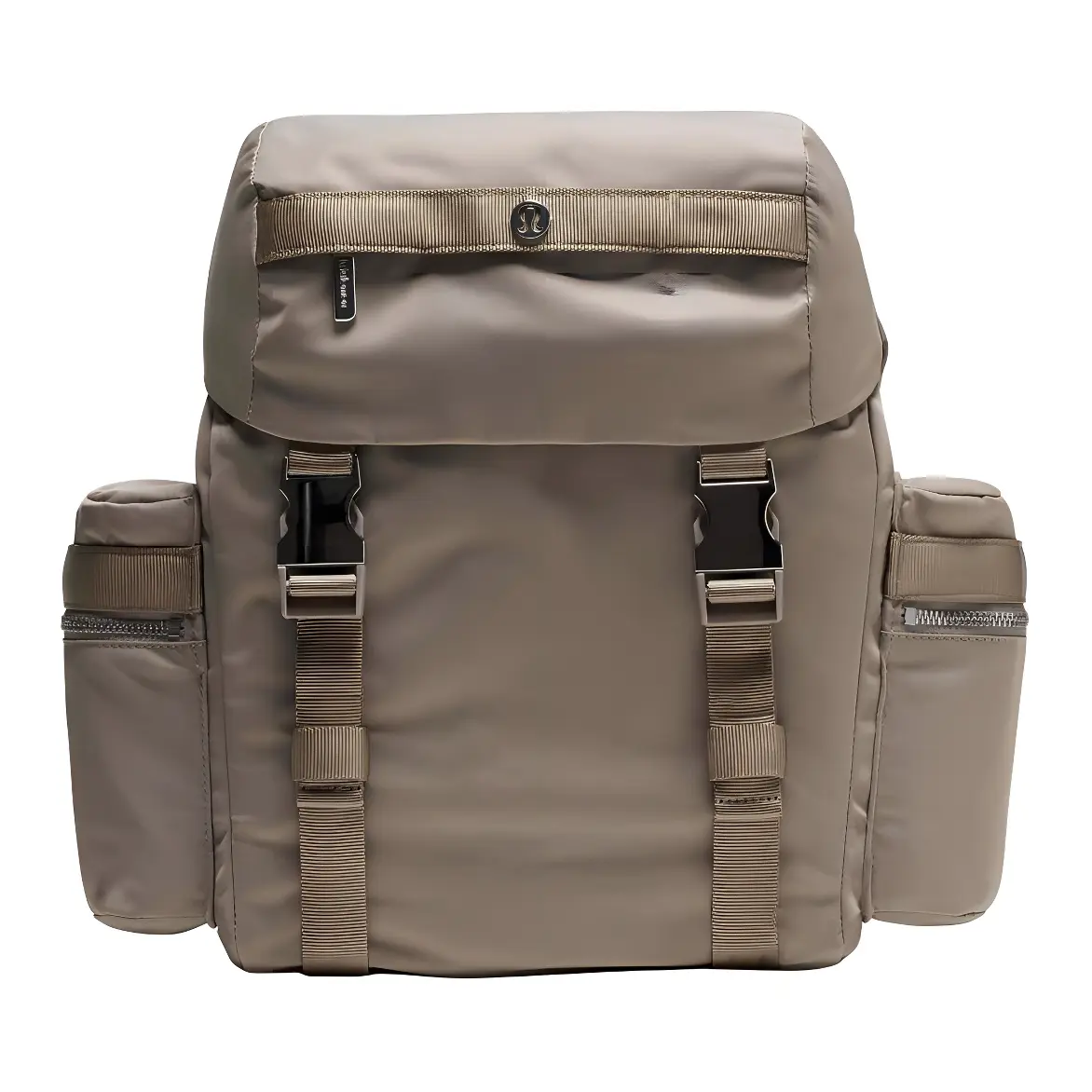 Lululemon Wunderlust 14L Nylon Backpack, Lightweight Casual Daypack, Water Resistant Travel Bag for Men and Women in Warm Taupe