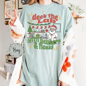 Comfort colors Group Lab Christmas Party Shirt Funny Lab Tech Tshirt Lab Christmas Graphic T-shirt Funny Microbiology Christmas Tee Christmas Chemistry Shirt Best Seller CF Med Tech Christmas