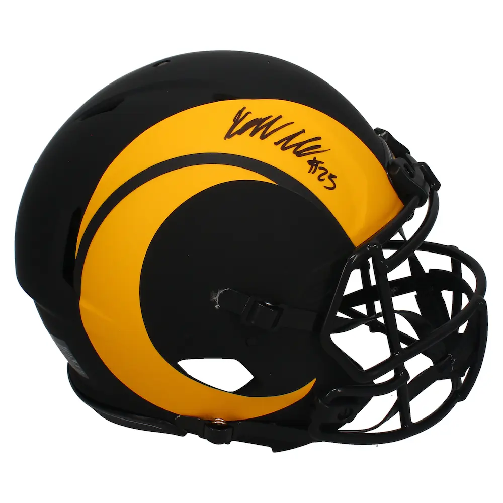 Kyren Williams Autographed L.A. Rams Eclipse Authentic Speed Helmet Beckett