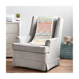 Lush Decor Boho Metallic Hearts Sherpa Blanket