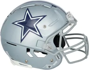 Dallas Cowboys Team-Issued Silver Schutt Helmet from the 2024 NFL Season - Size XL - HH98516657 - Fanatics Authentic Certified