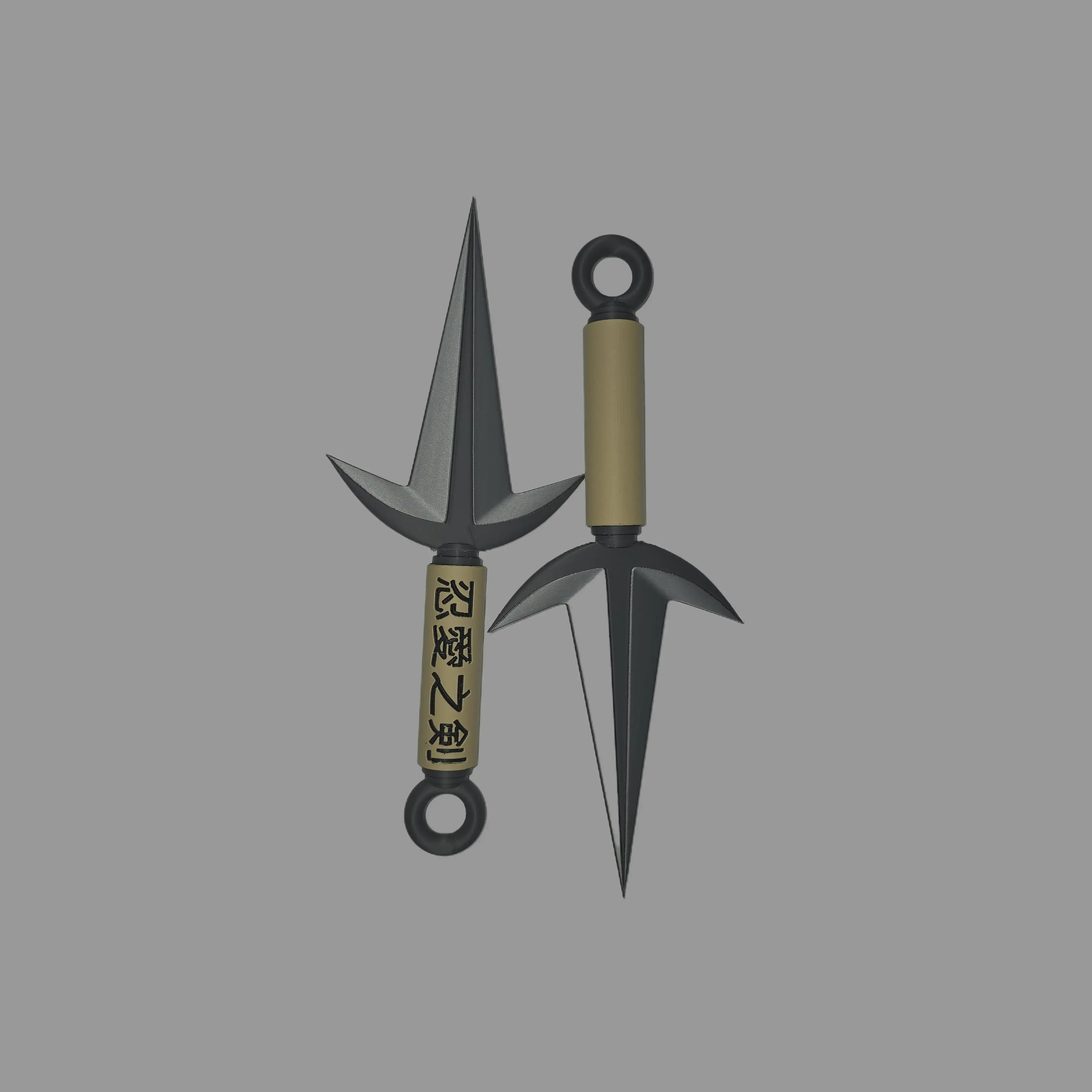 Flying Rijen Kunai Cosplay Prop, 12"x5" Size with Koneji Handle, 3D Printed Lightweight Safe Festive & Party Accessory