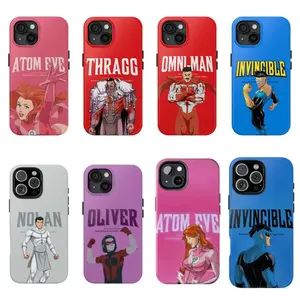 1nvincible Phone Case Superhero Anime Aesthetic Shockproof Case Double-Layer Durable Smartphone Casing  for iPhone 17Promax 16 15 14 13 12 11 and for Samsung S23-S26 Gift for Her Him