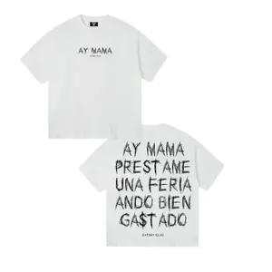 Retro Ay Mamá Tito Doble P T-Shirt, Classic Mexican Music Fan Tee Casual Cotton Fabric Top Unisex men