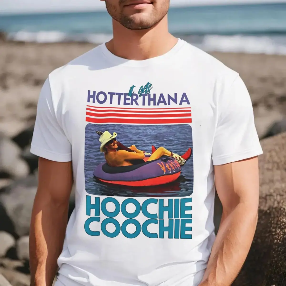 Chattahoocheee Alan Jacksonn Tshirt, Country Song Summer Shirt, It Gets Hotter Than A Yonder Southern, Unisex Short Sleeve Tee, Graphic Round Neck Tee