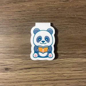 Panda Reading Magnetic Bookmark | Magnetic Bookmark | Book Lovers