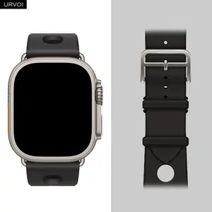 URVOI Scub’H Diving Band for Apple Watch Ultra 3 2 1 Series 11 10 9 8 SE 3 Seamless adapters with high-performance rubber strap Smartwatch Strap