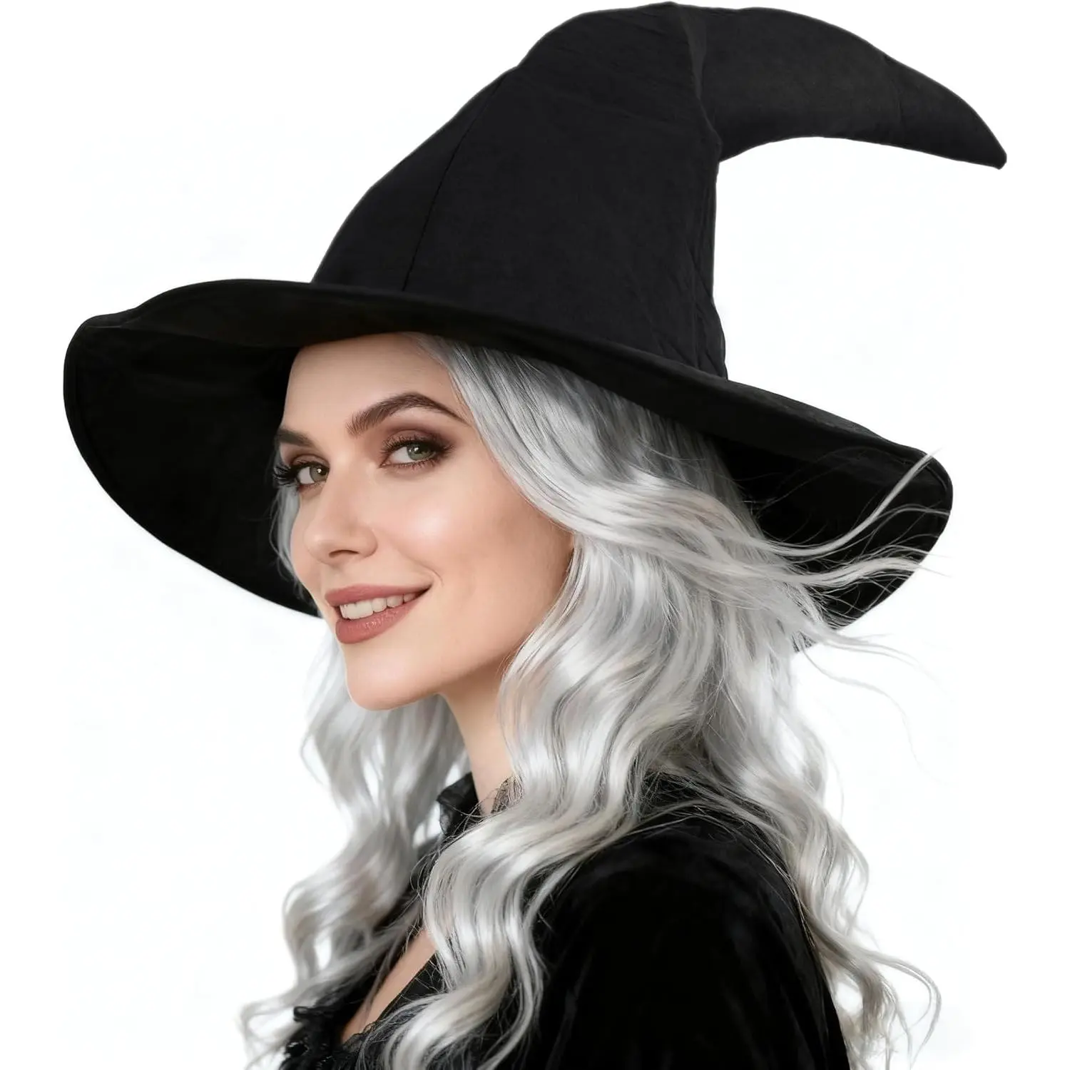 Adult Wizard Hat, Halloween Witch Sorcerer Costume Accessory, Accessories