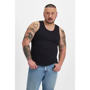 Bonds Chesty Tank 2 Pack Men's Underwear Comfortable Fit Soft Stretch Fabric Breathable Bmvt8a Classic Cotton Slim Fit Scoop Neckline Regular Length