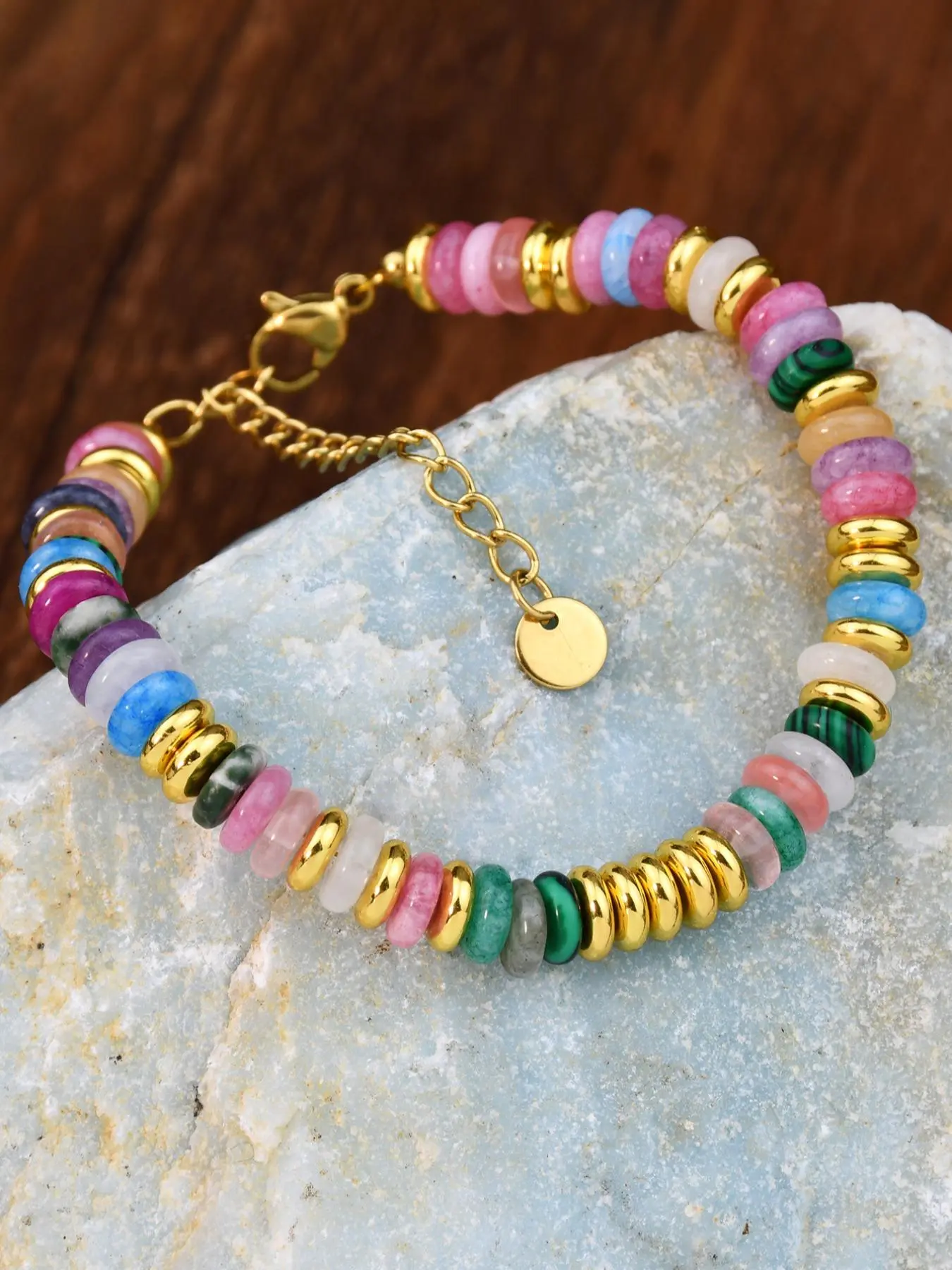 Boho Style Colorful Beaded Bracelet, Fashionable Jewelry for Women & Girls, Casual Jewelry for Party, Daily Clothing Decor, Birthday Gift