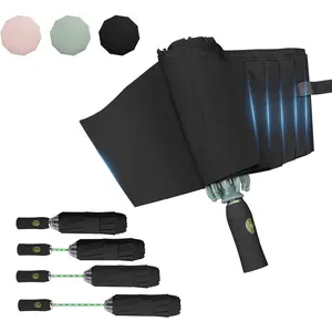 Windproof Inverted Umbrella for Travel, Comapct &Light, Easy Folding&Anti-rebound Rods, Automatic Reverse Umbrellas for Rain, Commute, Daily Use