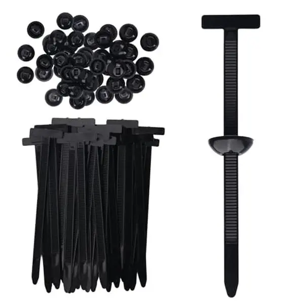 100pc Automotive Nylon Universal Car Clip Kit - Self-Locking Easy-Install Pin-Button Zipper Bumper Clips, UV-Resistant Fasteners with Secure Hold, Easy to Store Car Interior Accessory for Daily Repairs