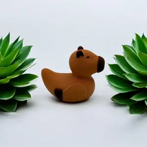 Capybara Duckybara 3D Print Vehicle Duck Cruise & Desk Decor Pet Capy Gift Durable PLA Plastic Collectible