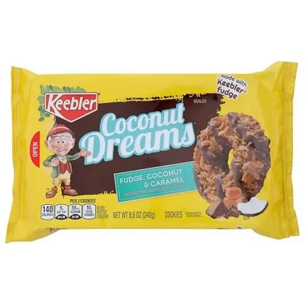 Keebler Fudge Cookies, Coconut Dreams, 8.5oz