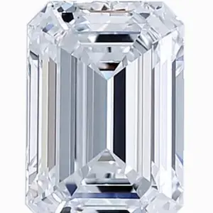 1.37 Carat Lab Grown Emerald Cut Diamond, VVS2 G