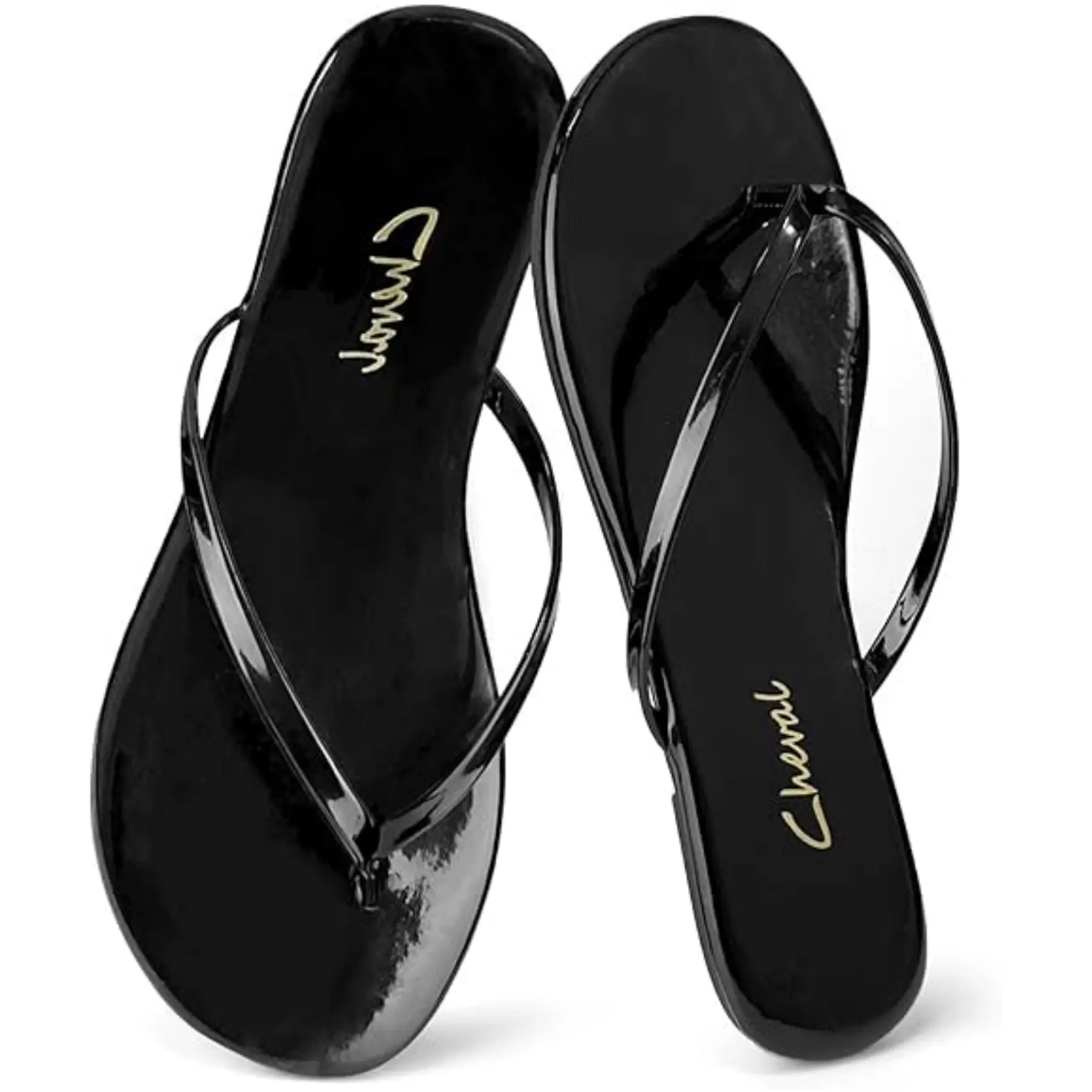 Women's Vegan PU Upper Flip Flops - Memory Foam, Lightweight, Non-Slip Casual Footwear Shoes for Summer Beach Walking Foundations, Flipflop, Casual Wear, Rubber Sole, Thong Toe, Walking Shoes