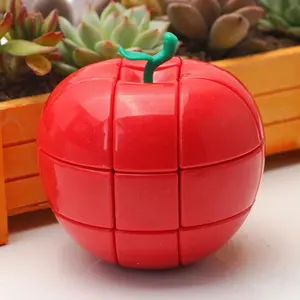 3x3 Apple-Shaped Cube Puzzle - Smooth Rotation, Challenging Collectible Decorative Puzzle, Perfect for Halloween, Christmas, and Thanksgiving Gifts, Portable Entertainment.