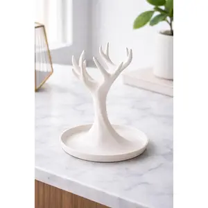 Antler Tree Jewelry Holder, Key Organizer, Modern Desk Decor