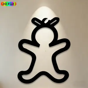 1pc Gingerbread Man Metal Wall Art, Charming Gingerbread Man Statue Mural, Ideal Gift for Christmas, New Year, Holiday Decor Enthusiasts, Rust-Resistant Metal Wall Decor Wall Sculptures, Perfect for Home Wall & Garden Fence, Festive Metal Art Collectors