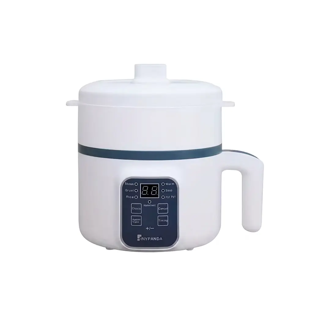 1.7L Multi-Functional Electric Hot Pot with Steamer, 6 Smart Cooking Modes, Non-Stick Portable Cooker with Overheat & Boil-Dry Protection for Rice, Soup, Pasta, Steak, Dorm & Office (1–2 People)