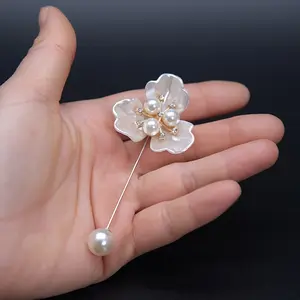 1pc Anti-Peek Brooch, Imitation Pearl Corsage, Elegant Women's Pin for Shirt Collar or Dress