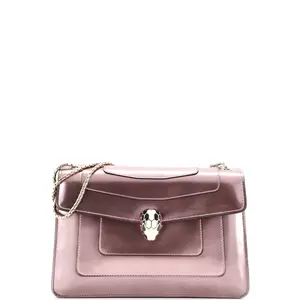 Pre-owned Bvlgari Patent Leather Shoulder Bags Serpenti Forever Shoulder Bag Patent Medium by Rebag