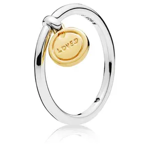 PANDORA Medallion of Love Ring 18k Gold Plated PANDORA Shine 167823