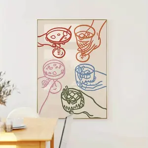 Funky Cheers Glasses Canvas Print - Colorful Drink Wall Art for Modern Kitchen, Bar, or Bedroom Decor -  Canvas - For Home Decor Enthusiasts - Perfect Christmas Gift for Friends & Family