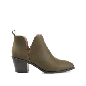 LOLA BLOCK HEELED BOOTIES IN WIDE - Green