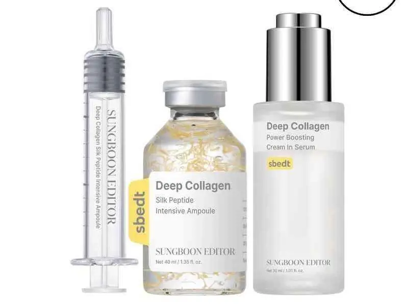 [Sungboon] Silk Collagen & Peptide Face-Lift Duo Tiktok Exclusive – Ampoule + Rejuvenate Serum with 8 types Hyaluronic Acid for wrinkles & fine lines | Gift set Firming, Moisturizing, Collagen Boosting, Anti aging Korean Home Aesthetic for all skin types