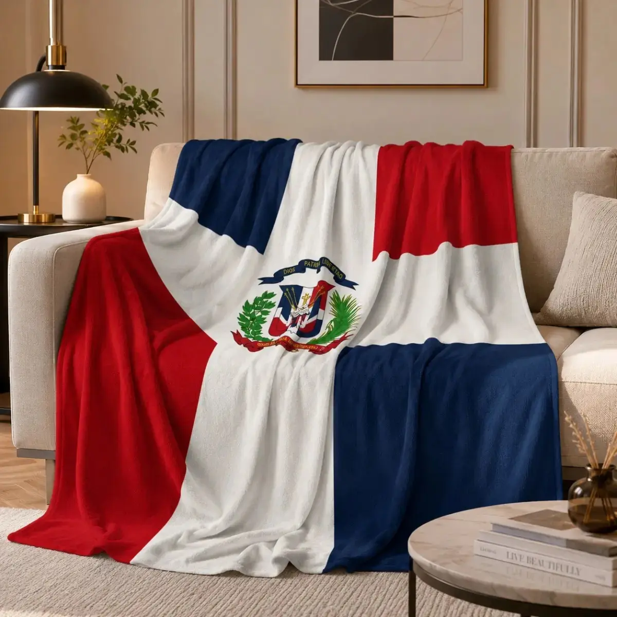 Colorful National Flag Pattern Flannel Throw Blanket, Super Soft Lightweight Cozy Decor Blanket, Versatile Cover for Sofa, Bed & Chair, Ideal Holiday Gift for Adults and Youth