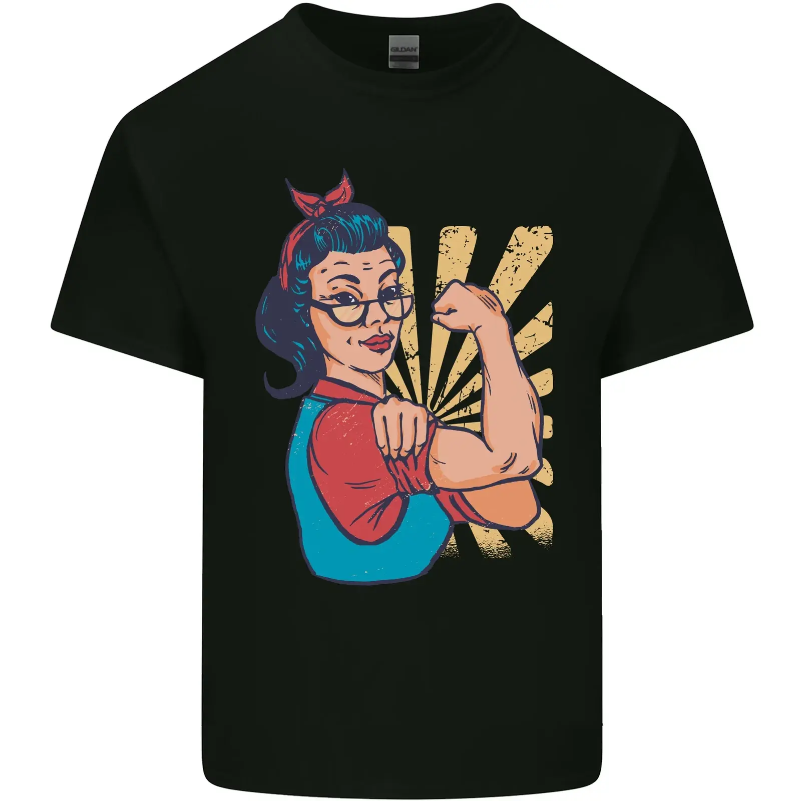 Men's Basic Graphic T-Shirt, "Strong Successful Woman" Slogan Print, Casual Breathable Cotton with Short Sleeves