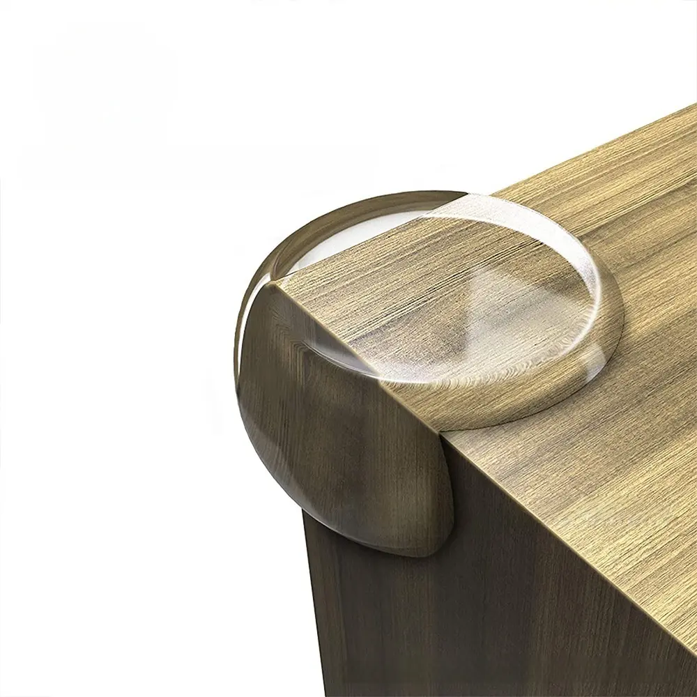 Clear Furniture Corner Safety Protector Soft Round Edge Bumper Cushion Anti Collision Guard Pad For Sharp Table Furniture Edge Protection-MM1