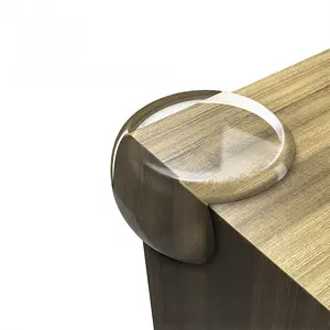 Clear Furniture Corner Safety Protector Soft Round Edge Bumper Cushion Anti Collision Guard Pad For Sharp Table Furniture Edge Protection-MM1