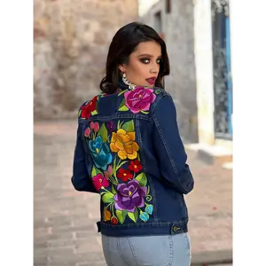 Zinacatan Floral Denim Jacket