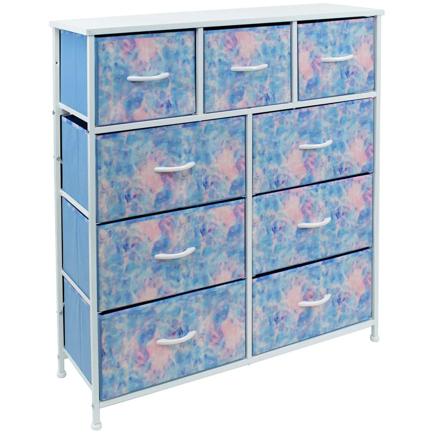 Sorbus Furniture Collection: 9-Drawer Dresser (Tie-Dye Colors) for Nursery, Playroom, or Bedroom bedroom furniture