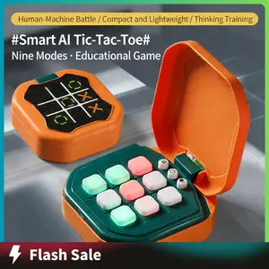 Electronic Tic-Tac-Toe Game – TikTok Viral 9-in-1 Handheld Digital Puzzle Game | Smart Brain Teaser Board & Tabletop Games | Portable Travel Toy | Educational STEM Gift for Kids, Teens & Adults
