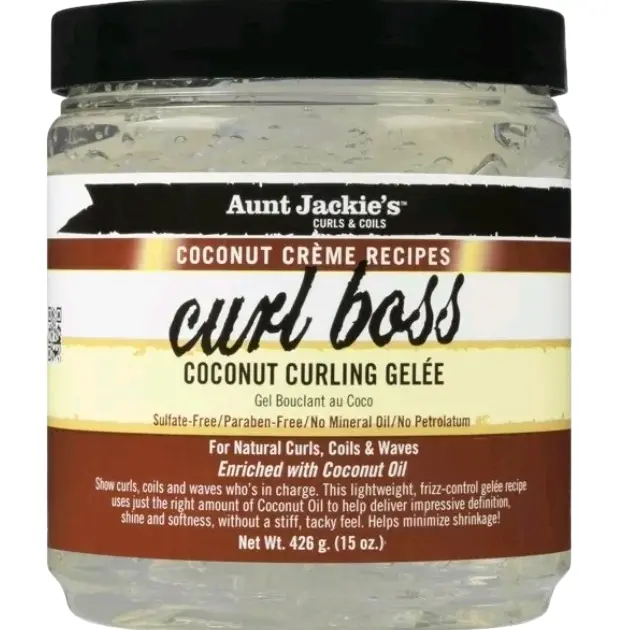 Aunt jackies Coconut Curl Boss Curling Gelee 15.oz