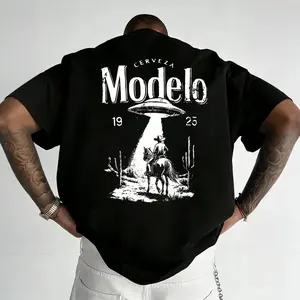 It's time for a  beer! Fun beer print short-sleeved T-shirt, a top for beer lovers, comfortable fabric, suitable for both men and women.