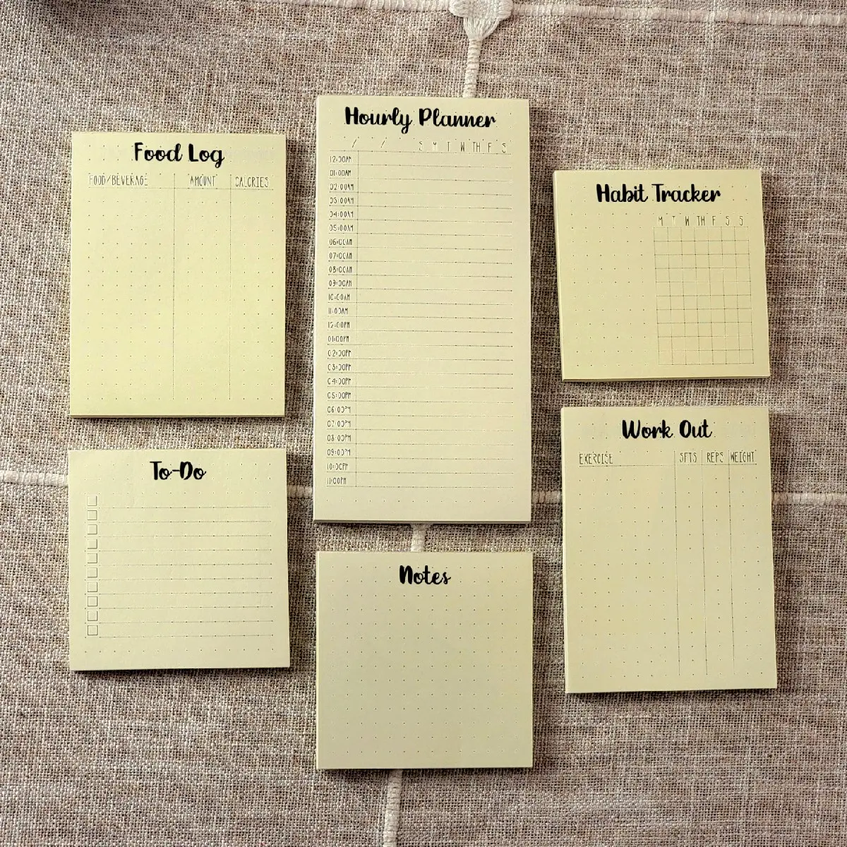 Dotted Productivity/Health Notepads