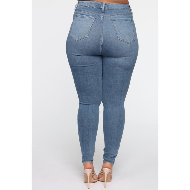 Flex Game Strong Super High Rise Skinny Jeans - Light Wash