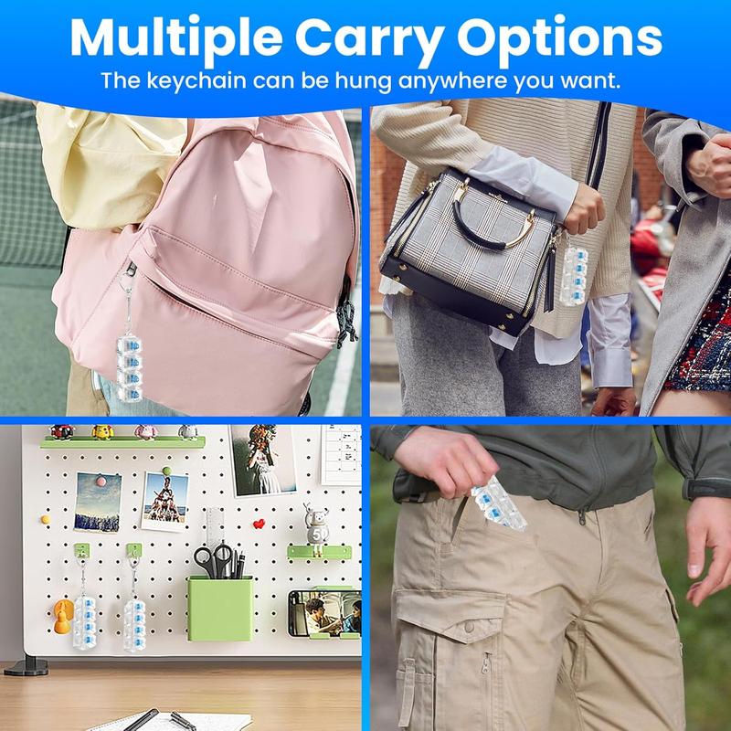 2 Pcs Keyboard Fidget Toy for Adult, Cat Shape Clicker Keyboard Fidget Keychain with LED Lights, White 4-in-1 Loud Stress Relief Fidget Keyboard for Anxiety Decompression (White)