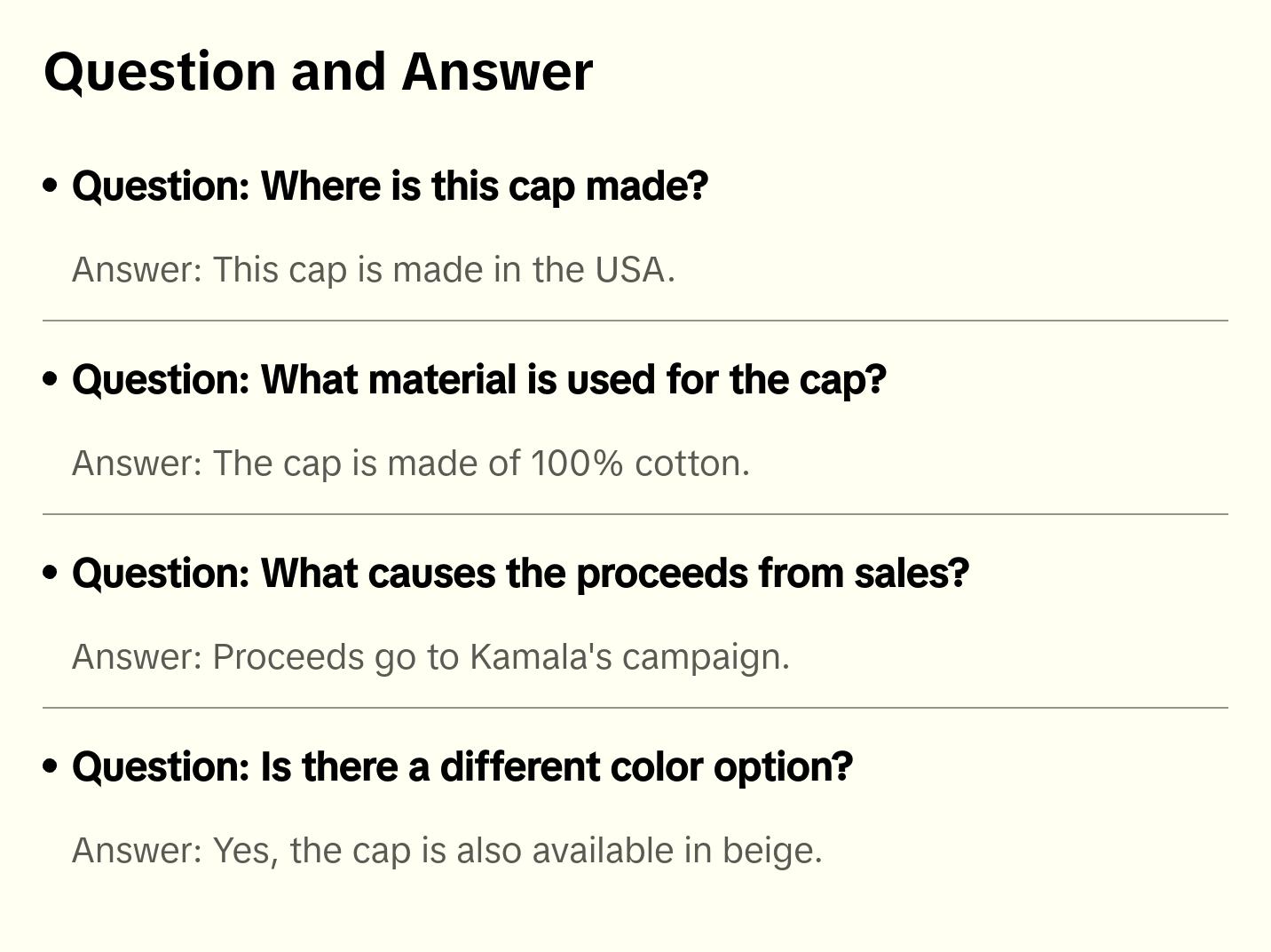 kamala IS brat cap and it's the same but it's beige so it's not