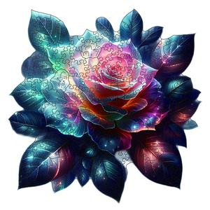 Flower Wooden Puzzle Set, Unique Shape Wood Puzzles, Home Decor Game Toy for Adults, Christmas Gift, Wooden Jigsaw Puzzle, No Ca Prop 65 Warning