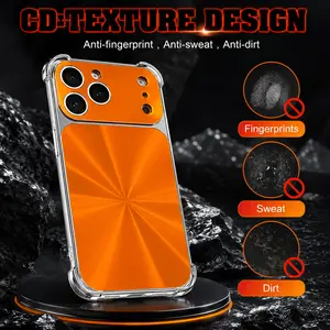 Luxury CD-Texture Case Compatible with iPhone 17 16 15 14 Pro Max 13 Pro Max, Shockproof Protective Phone Cover with Full Camera Protection