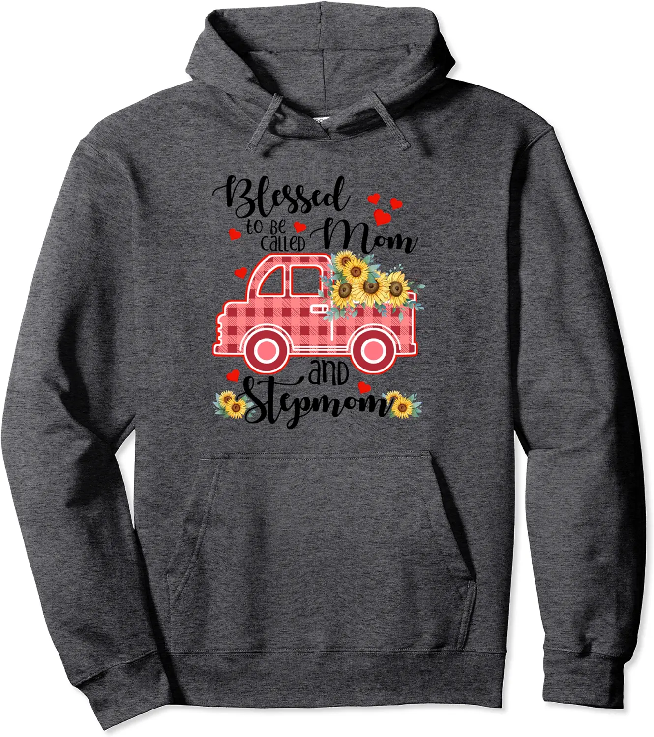 Blessed To Be Called Stepmom Sunflower Truck Stepmom Mothers Pullover Hoodie - Dilpreetka Shop 73B09WBZKKNV