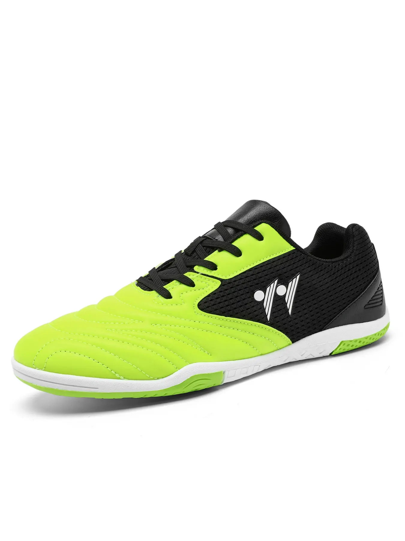 Indoor Flat Sole Football Shoes, Faux Fur Upper Material, Rubber Sole, Comfortable and Durable, Perfect for Indoor Sports