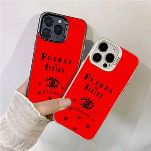 Fuerza Regida red pattern Aesthetic Pattern IMD Casing For iphone 17 16 15 14 13 12 11 X XS PRO MAX SAMSUNG GALAXY S21 S22 S23 S24 S25 S26 FE ULTRA PLUS Gradient Hard TPU PET PC Black Silver Gift Shockproof Luxury Protector Phone Cases Cover
